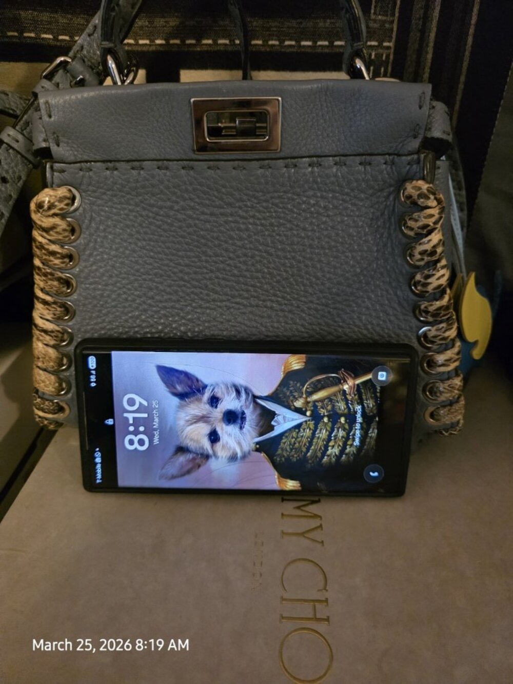 Fendi Peekaboo Mini Selleria Python whipstitch limited edition - Picture 15 of 16